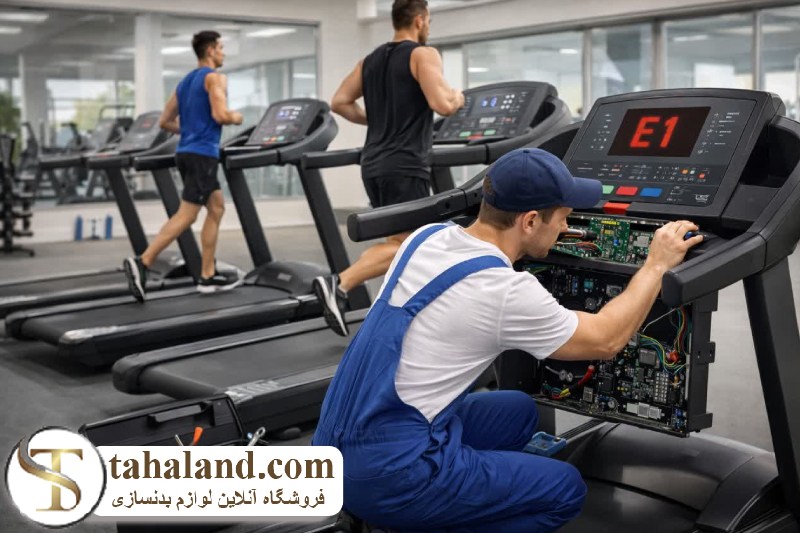 هزینه تعمیر ارور e1 تردمیل